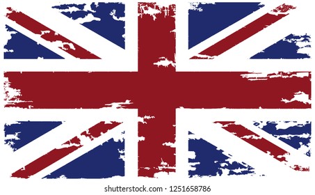 Vector dirty flag of United Kingdom