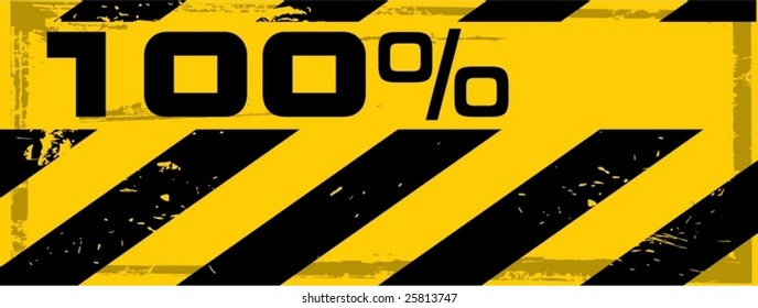 the vector dirty orange danger banner with text