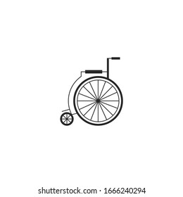 Vector disabled icon design isolated on white background.