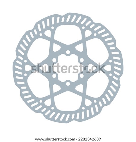 Vector of disc brake bicycle. Size 160 mm. Isolated on white background