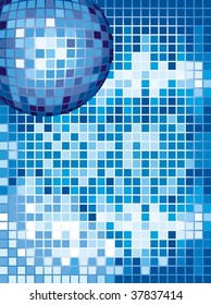 Vector disco ball (CMYK color profiles)