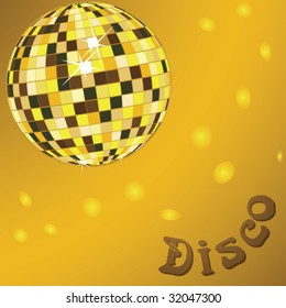 vector disco ball mirror abstract background card