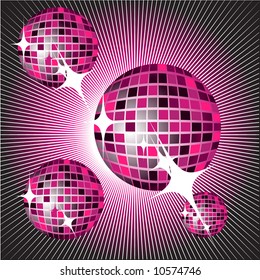vector disco balls