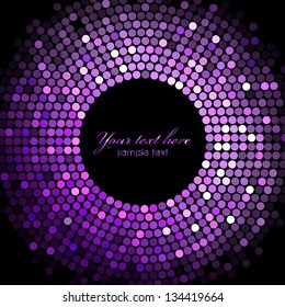 Vector Disco Lights  Purple Frame