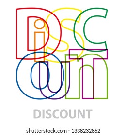 Vector discount. Broken text