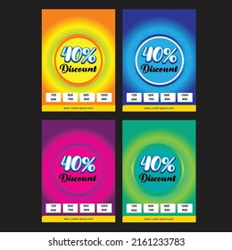 vector discount flyer, layout template
font page, editable vector illustration
abstract 