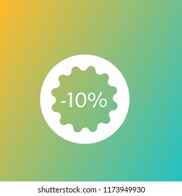 Vector discount icon
