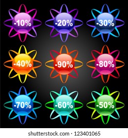 Vector discount labels 2