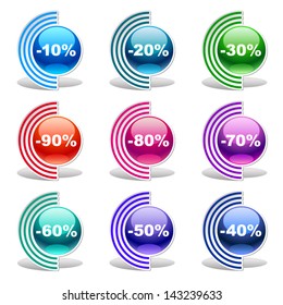 Vector discount labels 2