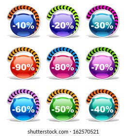 Vector discount labels 2