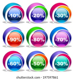 Vector discount labels 2