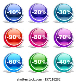 Vector discount labels