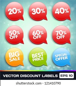 Vector Discount Labels (Tags)