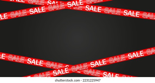 Vector discount ribbons . A template with realistic paper. A graphic element for your design. The concept of discounts and offers