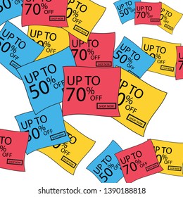 Vector discount stickers. Collection stickers, price tags. Sale, free, new