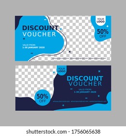 Vector of Discount Voucher Design Template