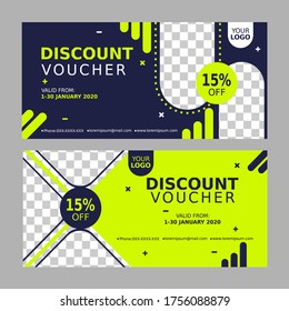 Vector of Discount Voucher Design Template