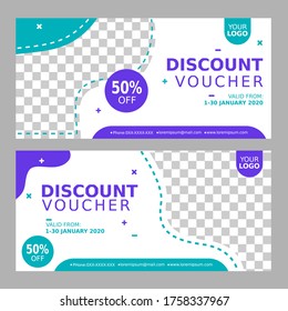 Vector of Discount Voucher Design Template