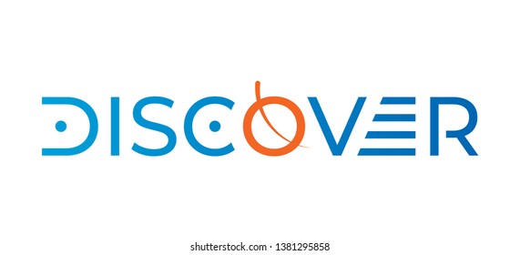 vector discover planet logo design