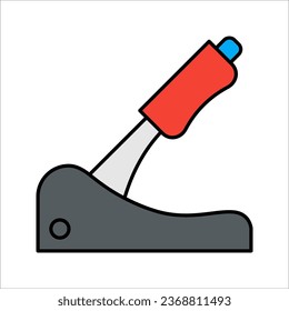 vector disk brake repair illustration - automotive symbol, disc sign. repair vehicle part, vector illustration on white background