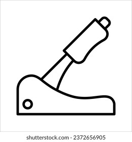 ilustración de reparación de frenos de disco vectorial - símbolo de automóvil, señal de disco. pieza del vehículo de reparación, ilustración del vector sobre fondo blanco
