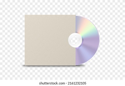 Vector disk on an isolated transparent background. Realistic disc png. Modern disk. CDs png.