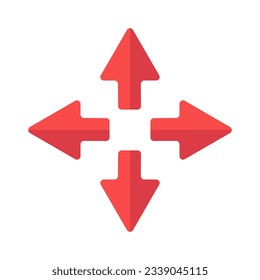 Vector displacement icon isolated on white background