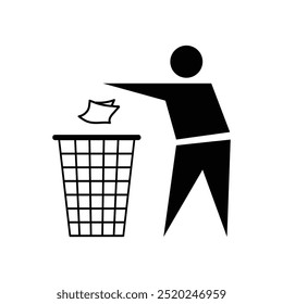 Vector Dispose Trash Icon Symbol