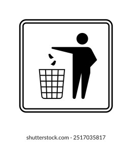 Vector Dispose Trash Symbol Sign