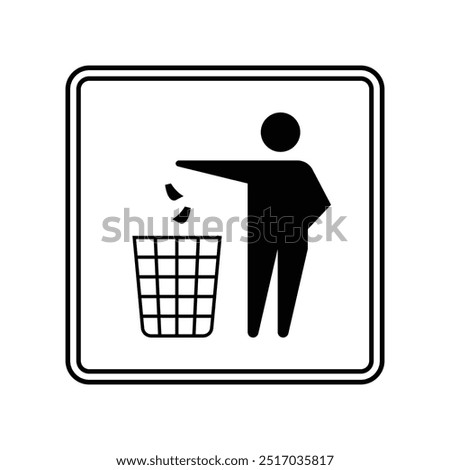 Vector Dispose Trash Symbol Sign