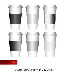 Vector dispossable coffee cup illustration