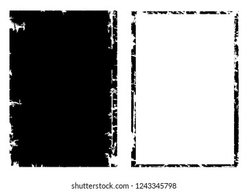 Vector distress background.Grunge frame for your design.