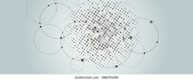 Textura de distrés vectorial. Puntos de semitono monocromo. Ilustración vectorial simple