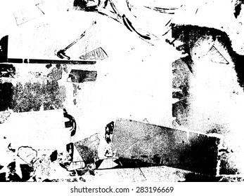 Vector Distressed Grunge Texture . 