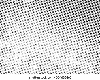 Vector Distressed Halftone Pattern .
