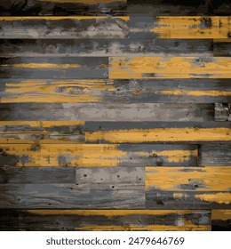 Vector distressed wood background floor wall boards with reclaimed vintage texture and aged finish