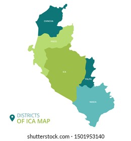vector districts of ica map