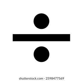 vector divide symbol with trendy design