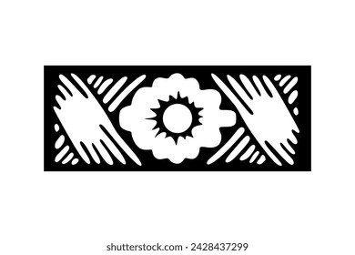 Vector divisor ornamento aislado decorativo sobre fondo blanco