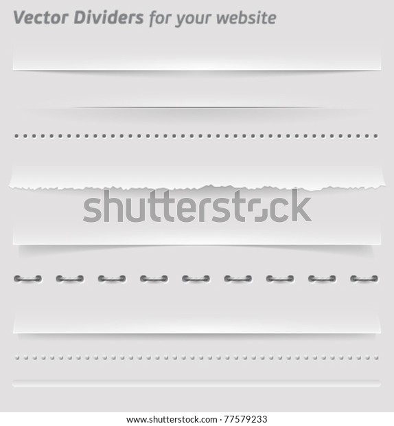 Vector\
Dividers and Horizontal Rules for your\
website