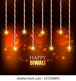 fondo vectorial diwali con grilletes quemadores