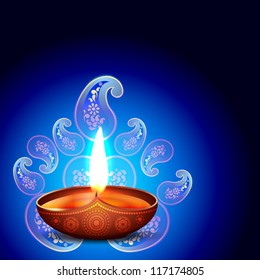 vector diwali background design illustration