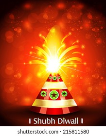  Vector Diwali Cracker Background illustration 
