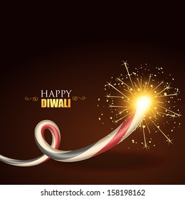 fondo de crackers del festival vectorial diwali