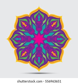 Vector Diwali/Deepavali Kolam Patterns