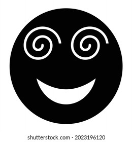 Vector Dizzy Glyph Icon Design
