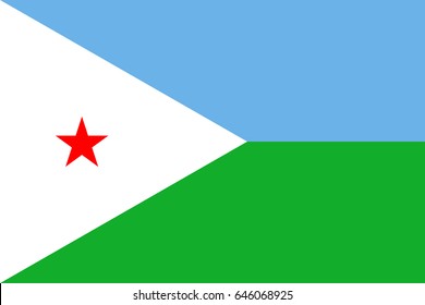 Vector Djibouti flag, Djibouti flag illustration, Djibouti flag picture, Djibouti flag image