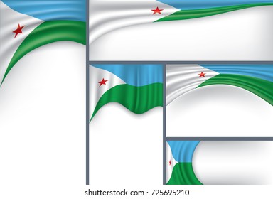 Vector Djibouti Flag, Republic of Djibouti Colors (Vector Art)