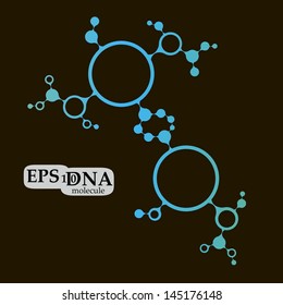 Vector DNA biotechnology molecule structure background illustration. New genetic eps10 vector illustration.