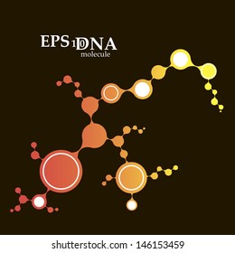 Vector DNA biotechnology molecule structure background illustration. New genetic eps10 vector illustration.